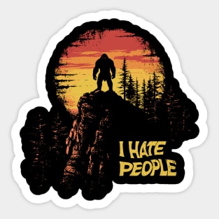 I Hate People Sticker